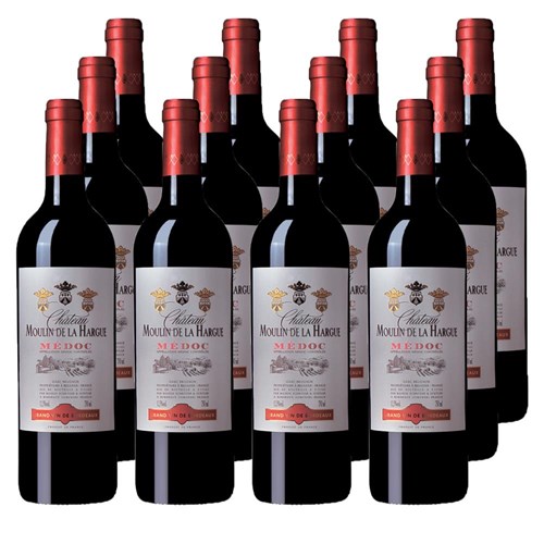 Case of 12 Chateau Moulin de la Hargue Medoc 75cl Red Wine